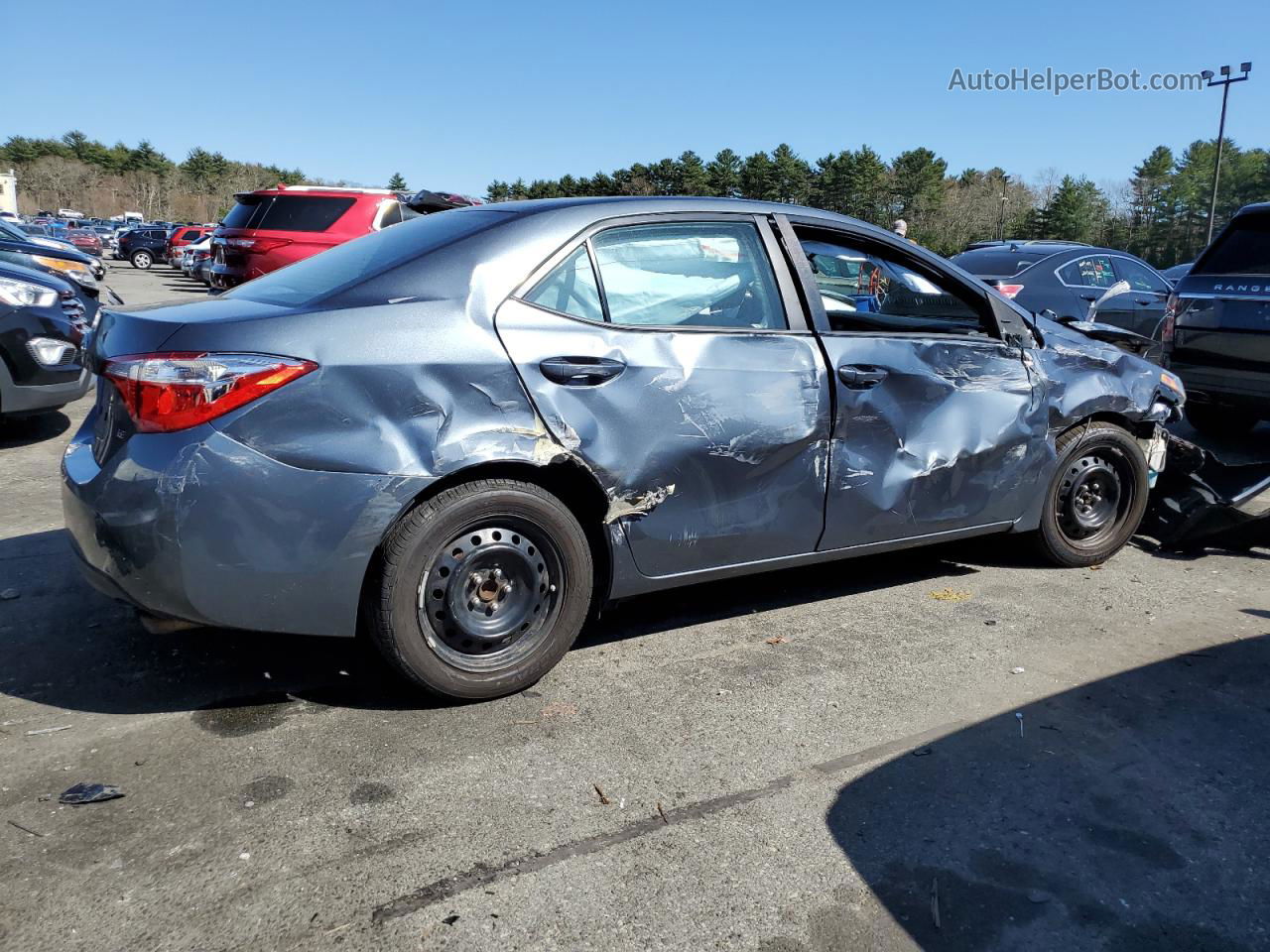 2014 Toyota Corolla L Charcoal vin: 2T1BURHEXEC183194