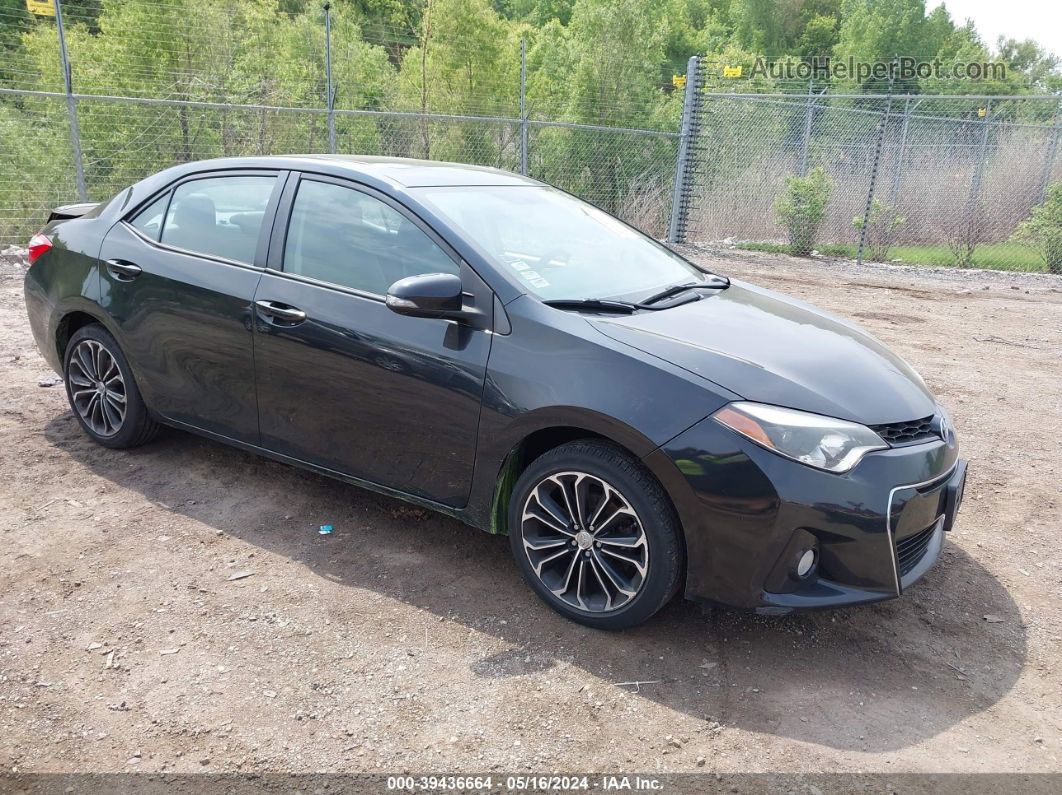 2014 Toyota Corolla S Plus Black vin: 2T1BURHEXEC193272