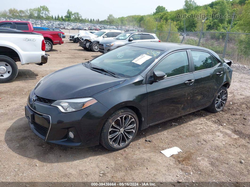 2014 Toyota Corolla S Plus Black vin: 2T1BURHEXEC193272