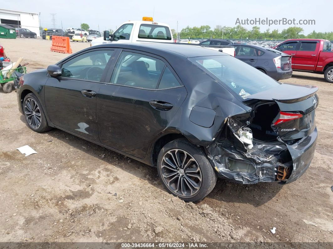 2014 Toyota Corolla S Plus Black vin: 2T1BURHEXEC193272