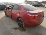 2015 Toyota Corolla L Red vin: 2T1BURHEXFC230838