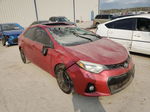 2015 Toyota Corolla L Red vin: 2T1BURHEXFC230838