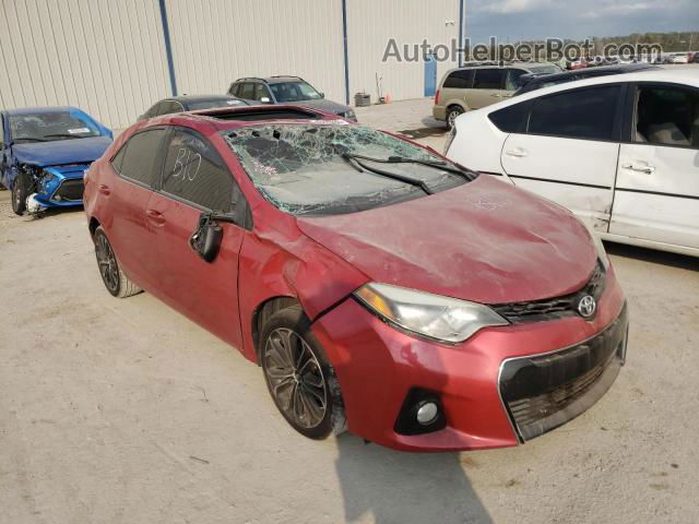 2015 Toyota Corolla L Красный vin: 2T1BURHEXFC230838