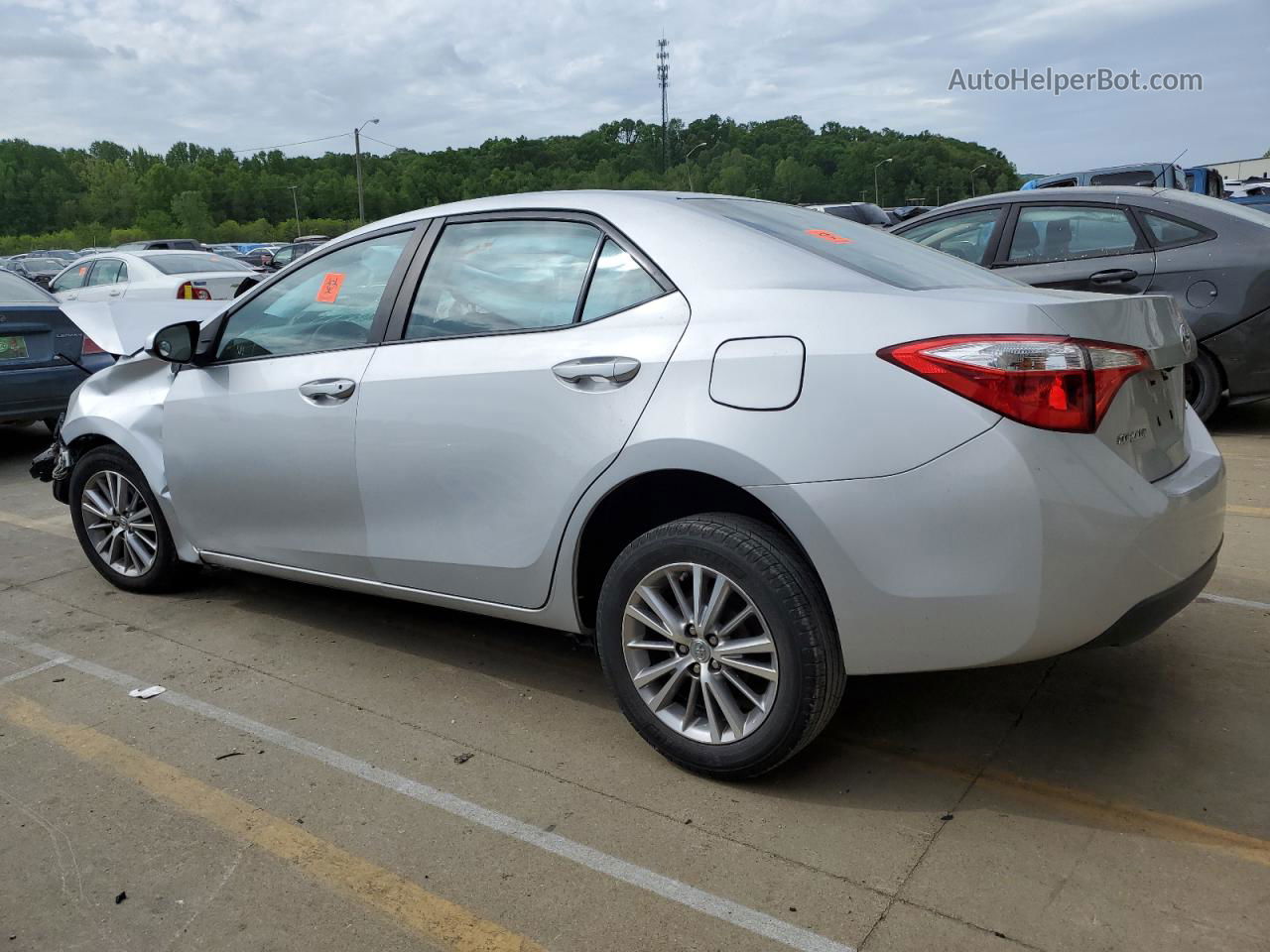 2015 Toyota Corolla L Silver vin: 2T1BURHEXFC237336