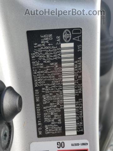 2015 Toyota Corolla L Silver vin: 2T1BURHEXFC260700