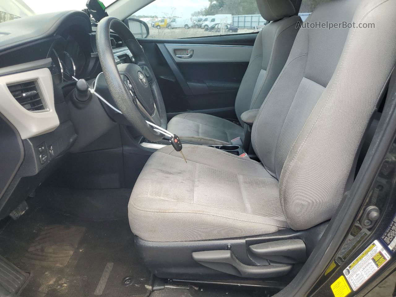 2015 Toyota Corolla L Черный vin: 2T1BURHEXFC276105