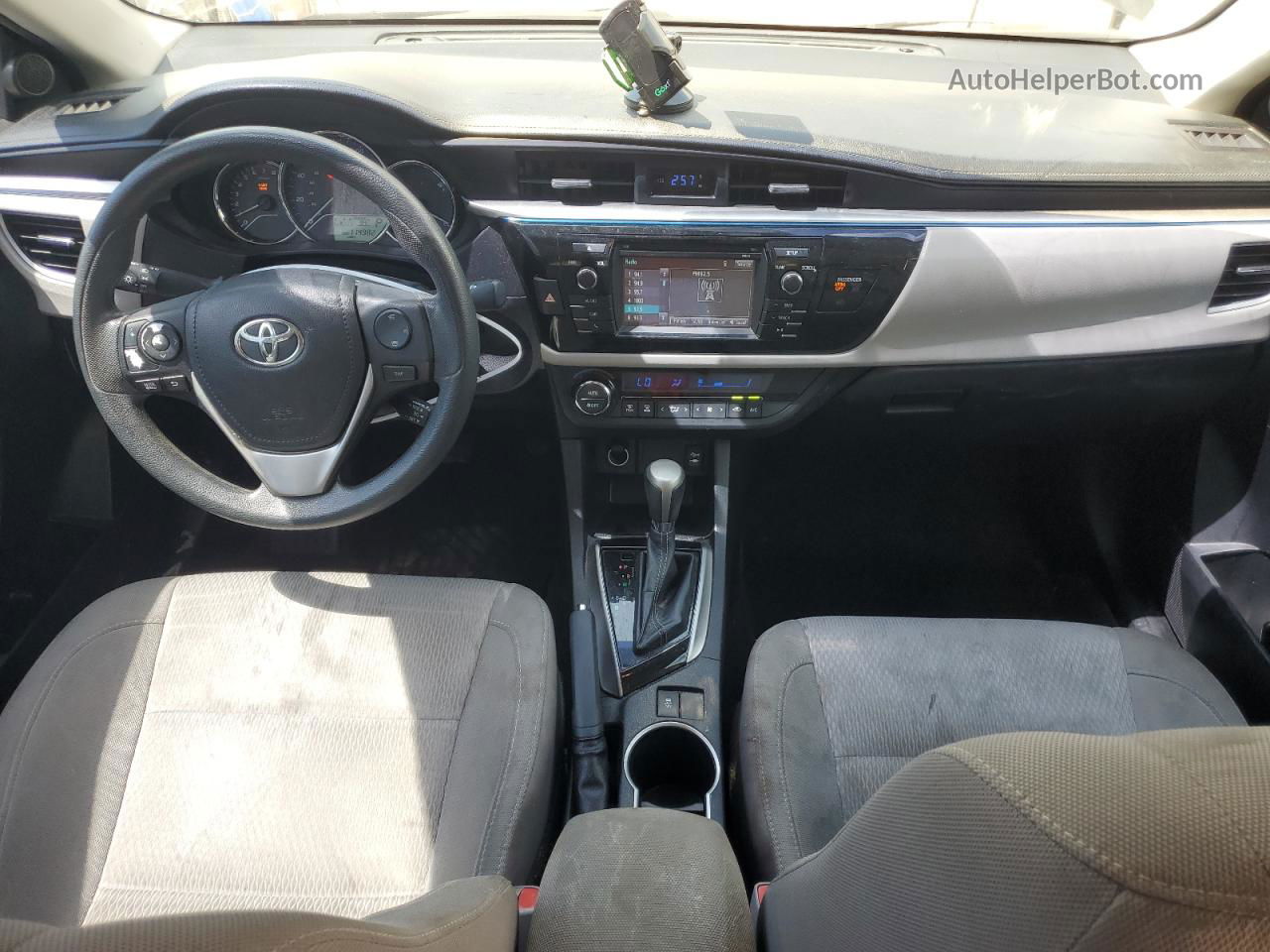 2015 Toyota Corolla L Черный vin: 2T1BURHEXFC276105