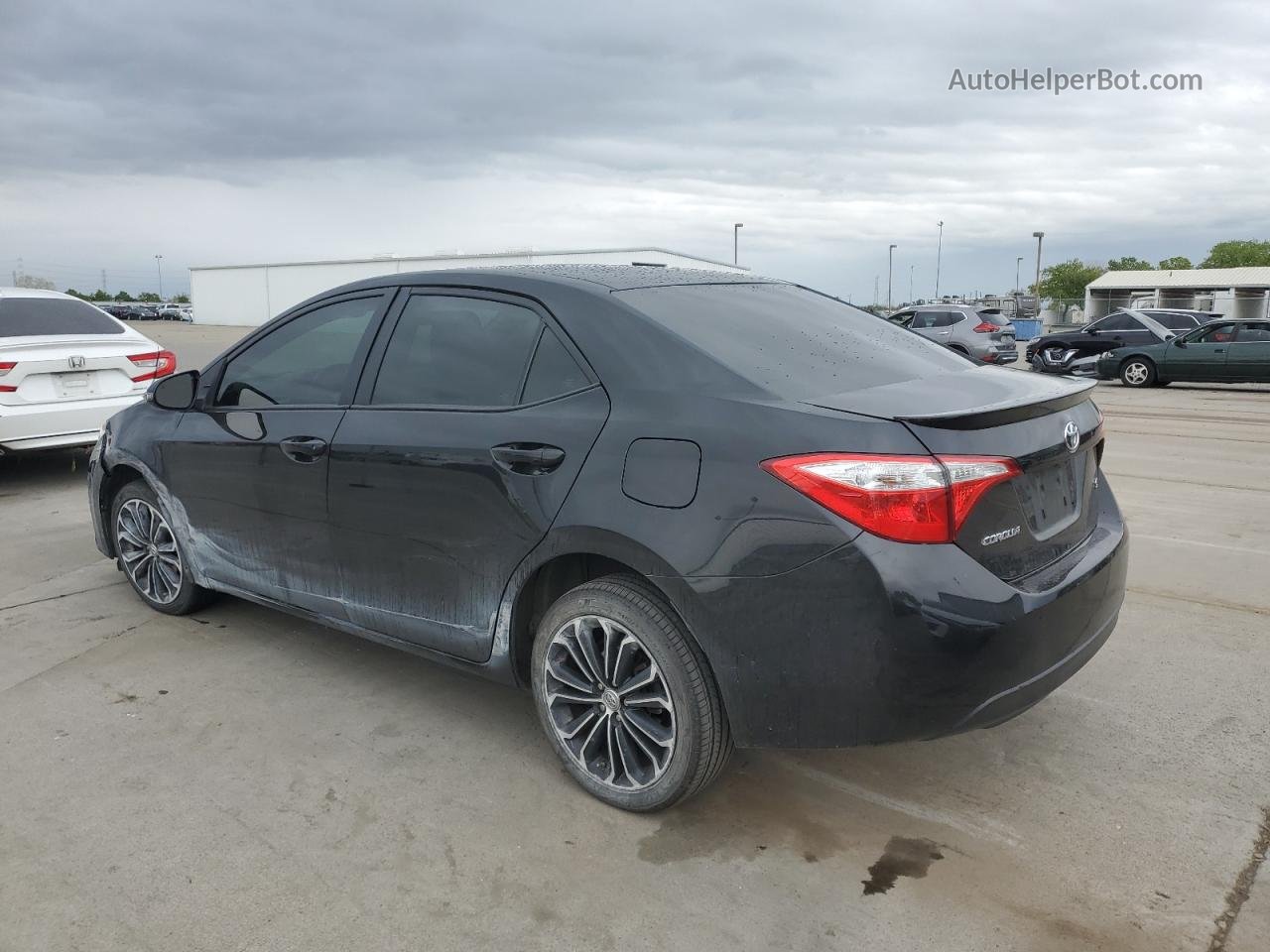 2015 Toyota Corolla L Black vin: 2T1BURHEXFC284396