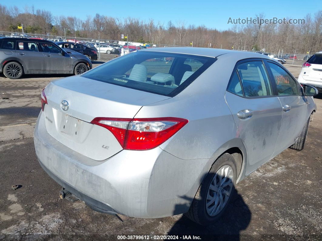 2015 Toyota Corolla Le Silver vin: 2T1BURHEXFC290182