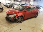 2015 Toyota Corolla L Red vin: 2T1BURHEXFC308986