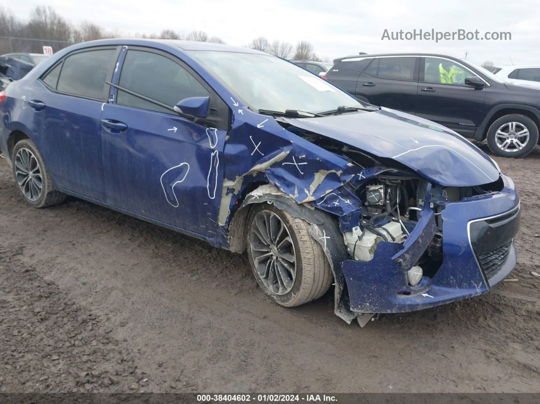 2015 Toyota Corolla S Plus Blue vin: 2T1BURHEXFC319387