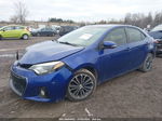 2015 Toyota Corolla S Plus Blue vin: 2T1BURHEXFC319387