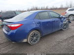 2015 Toyota Corolla S Plus Blue vin: 2T1BURHEXFC319387