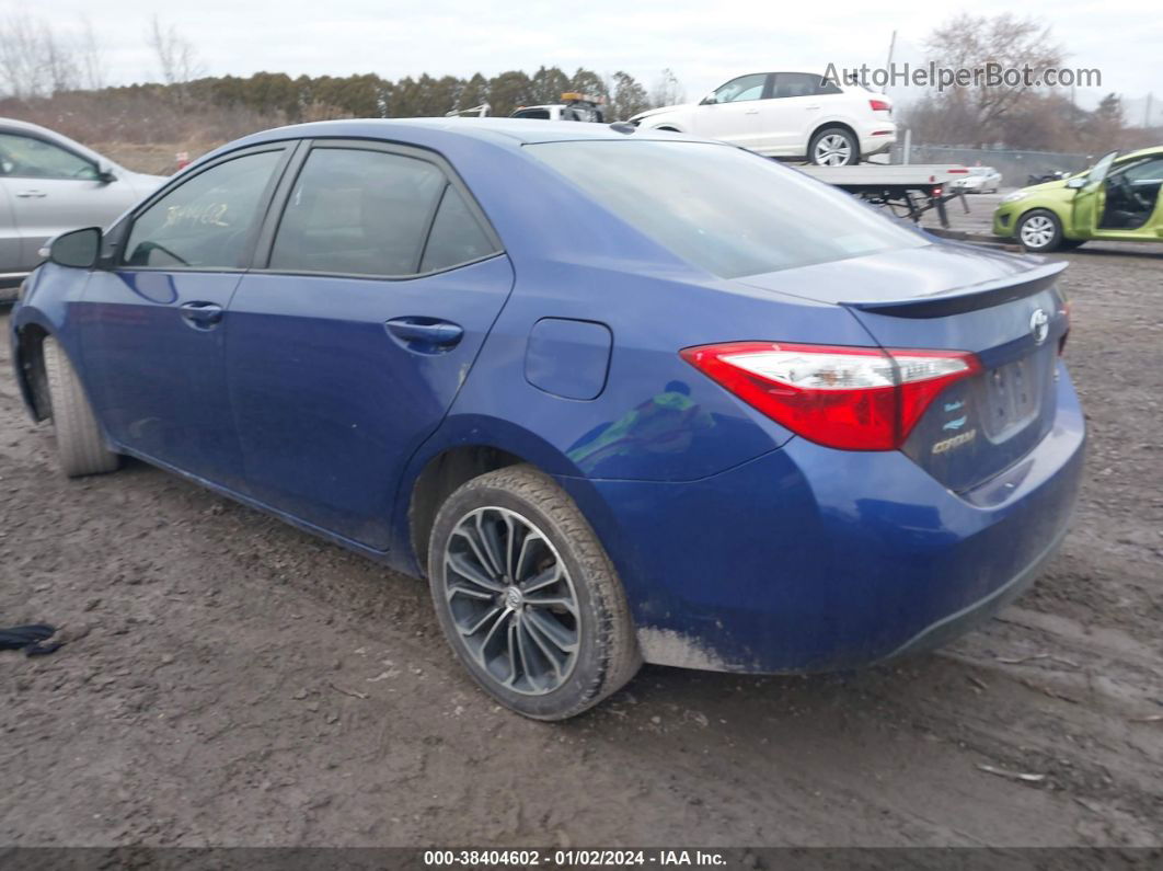 2015 Toyota Corolla S Plus Blue vin: 2T1BURHEXFC319387