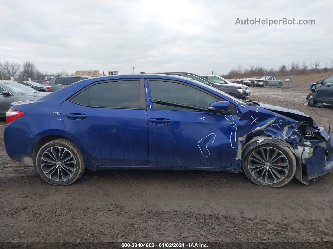 2015 Toyota Corolla S Plus Blue vin: 2T1BURHEXFC319387