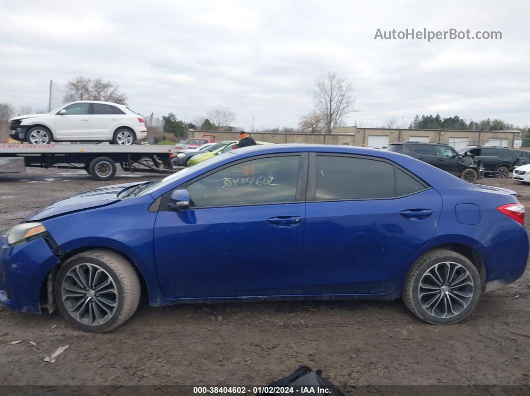 2015 Toyota Corolla S Plus Blue vin: 2T1BURHEXFC319387