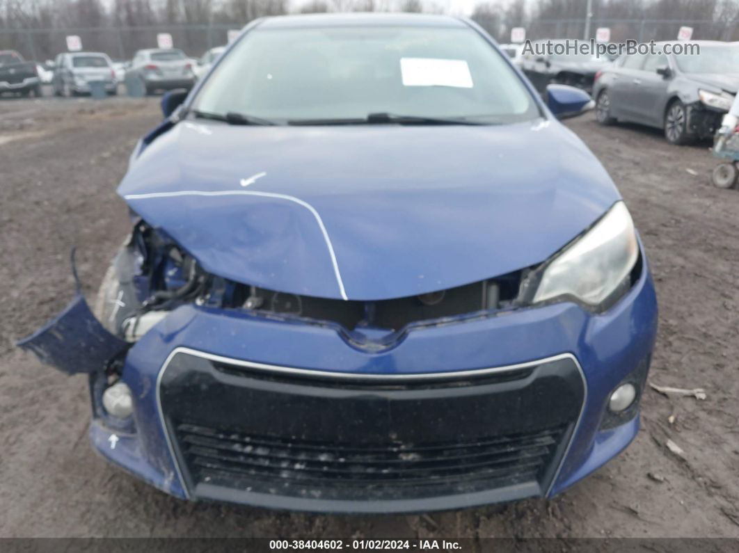 2015 Toyota Corolla S Plus Blue vin: 2T1BURHEXFC319387