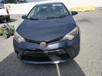 2015 Toyota Corolla L Blue vin: 2T1BURHEXFC336108