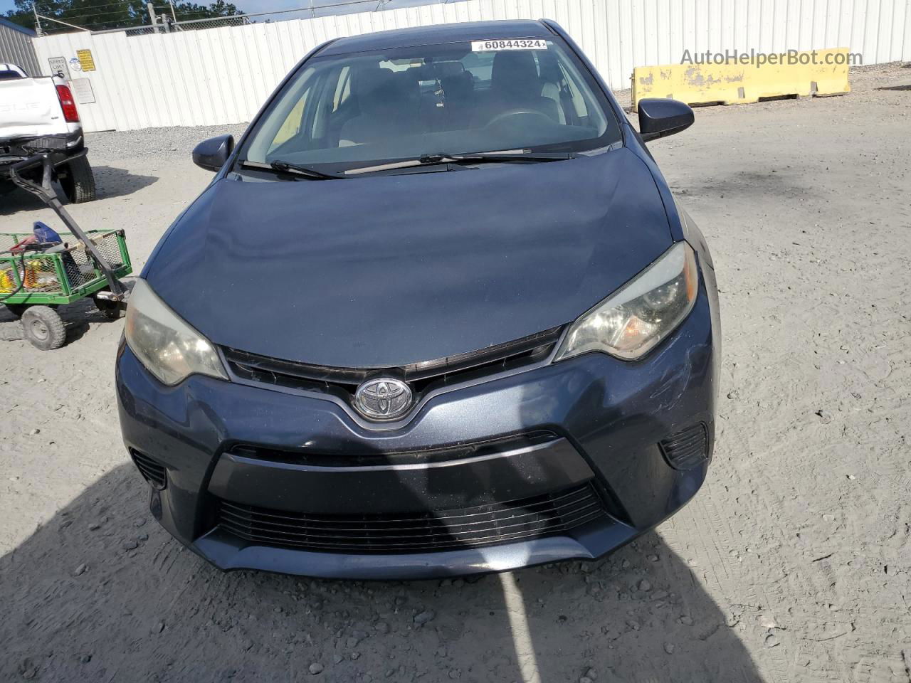 2015 Toyota Corolla L Blue vin: 2T1BURHEXFC336108