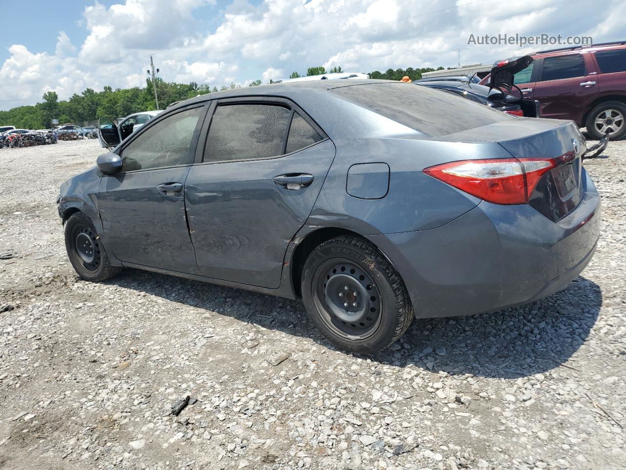 2015 Toyota Corolla L Gray vin: 2T1BURHEXFC338621