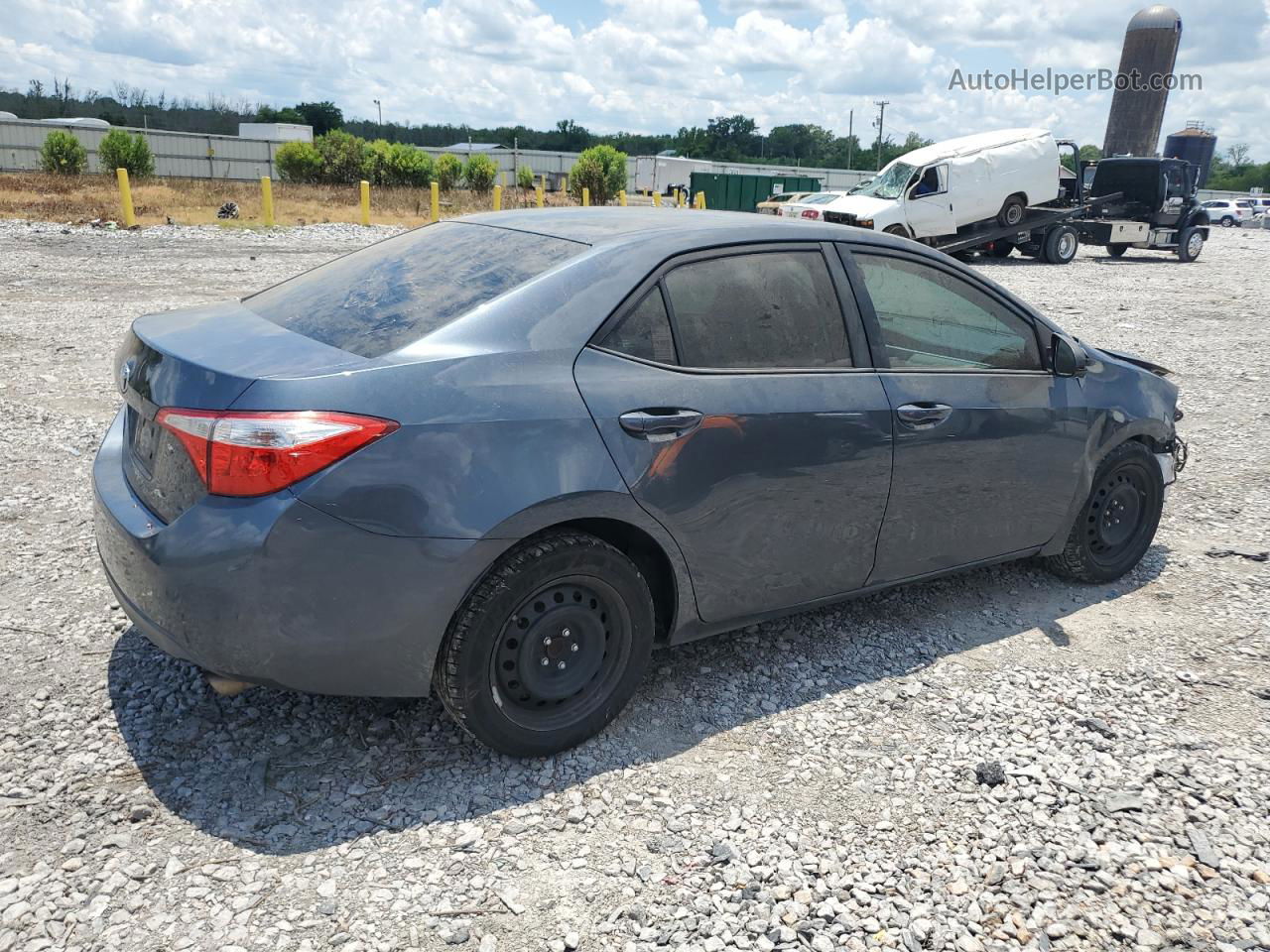 2015 Toyota Corolla L Gray vin: 2T1BURHEXFC338621