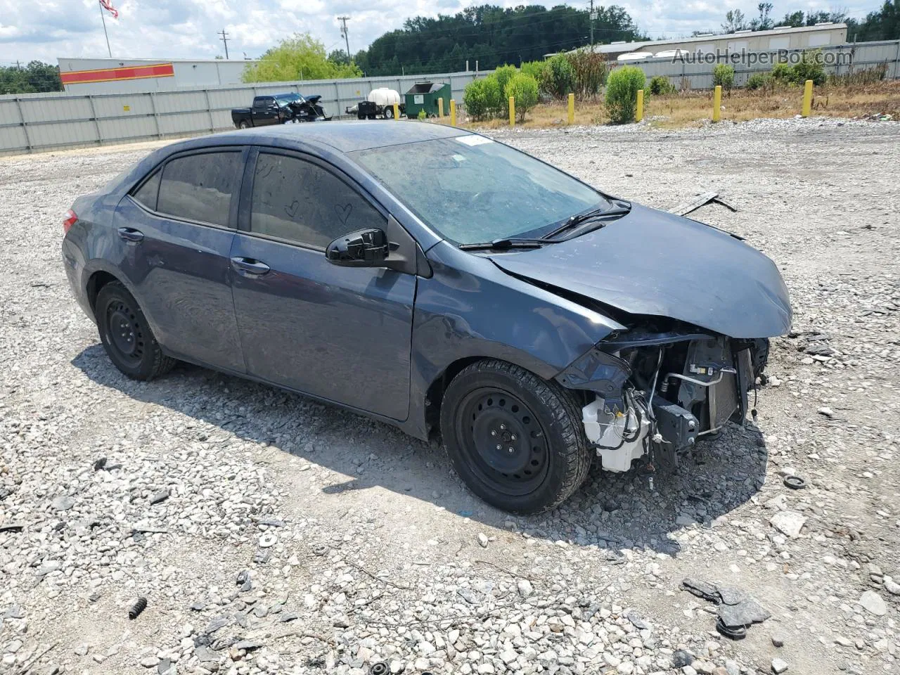 2015 Toyota Corolla L Gray vin: 2T1BURHEXFC338621