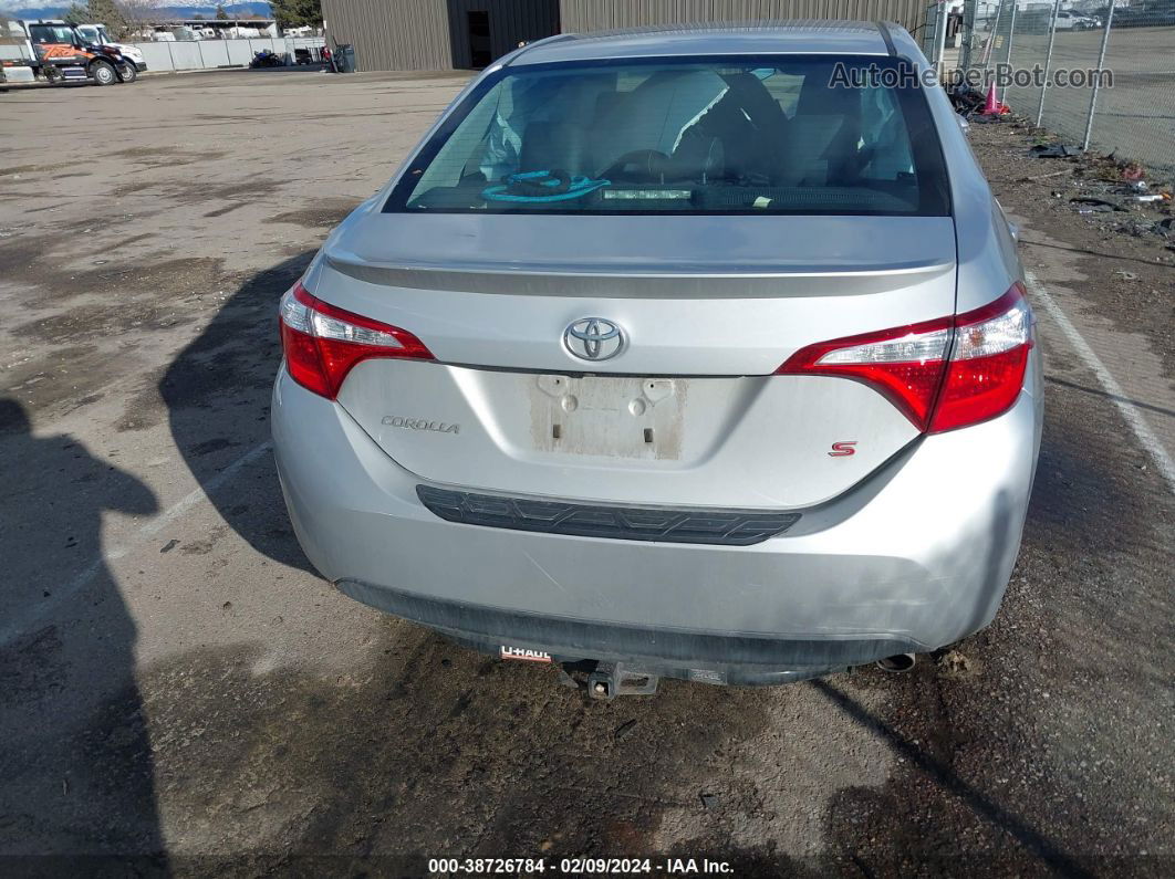 2015 Toyota Corolla S Plus Silver vin: 2T1BURHEXFC340160