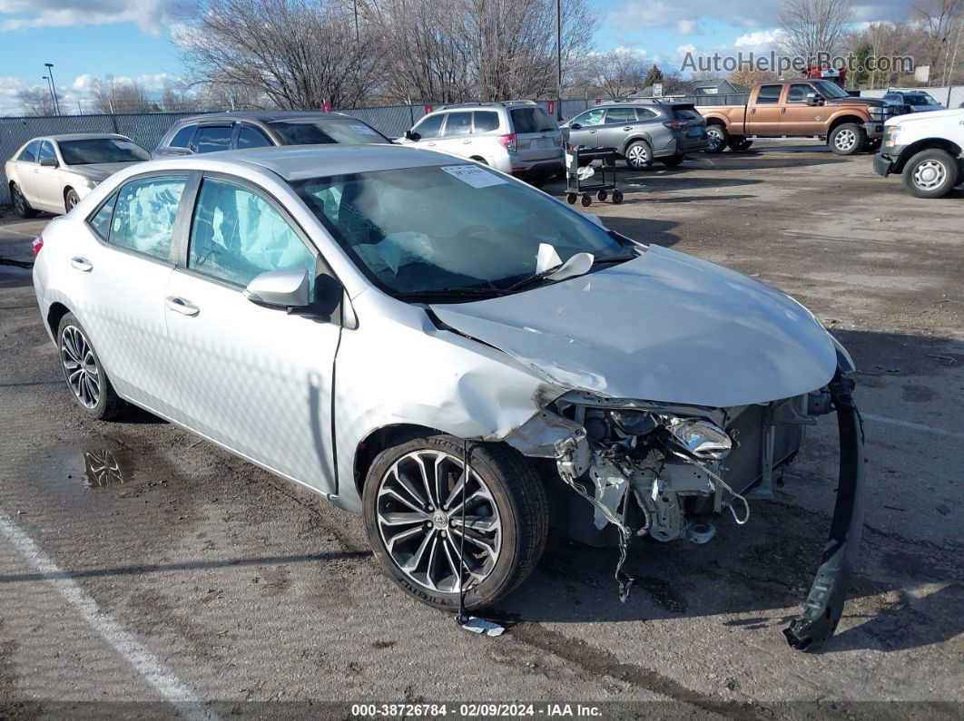 2015 Toyota Corolla S Plus Silver vin: 2T1BURHEXFC340160