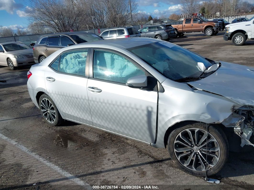 2015 Toyota Corolla S Plus Silver vin: 2T1BURHEXFC340160