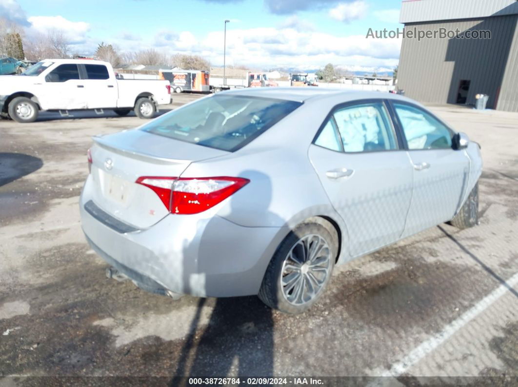 2015 Toyota Corolla S Plus Silver vin: 2T1BURHEXFC340160