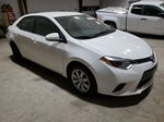 2015 Toyota Corolla L White vin: 2T1BURHEXFC341647