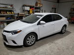 2015 Toyota Corolla L White vin: 2T1BURHEXFC341647