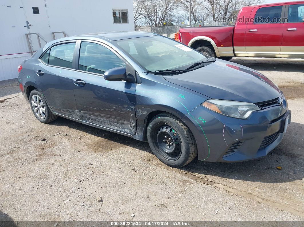 2015 Toyota Corolla Le Gray vin: 2T1BURHEXFC353202