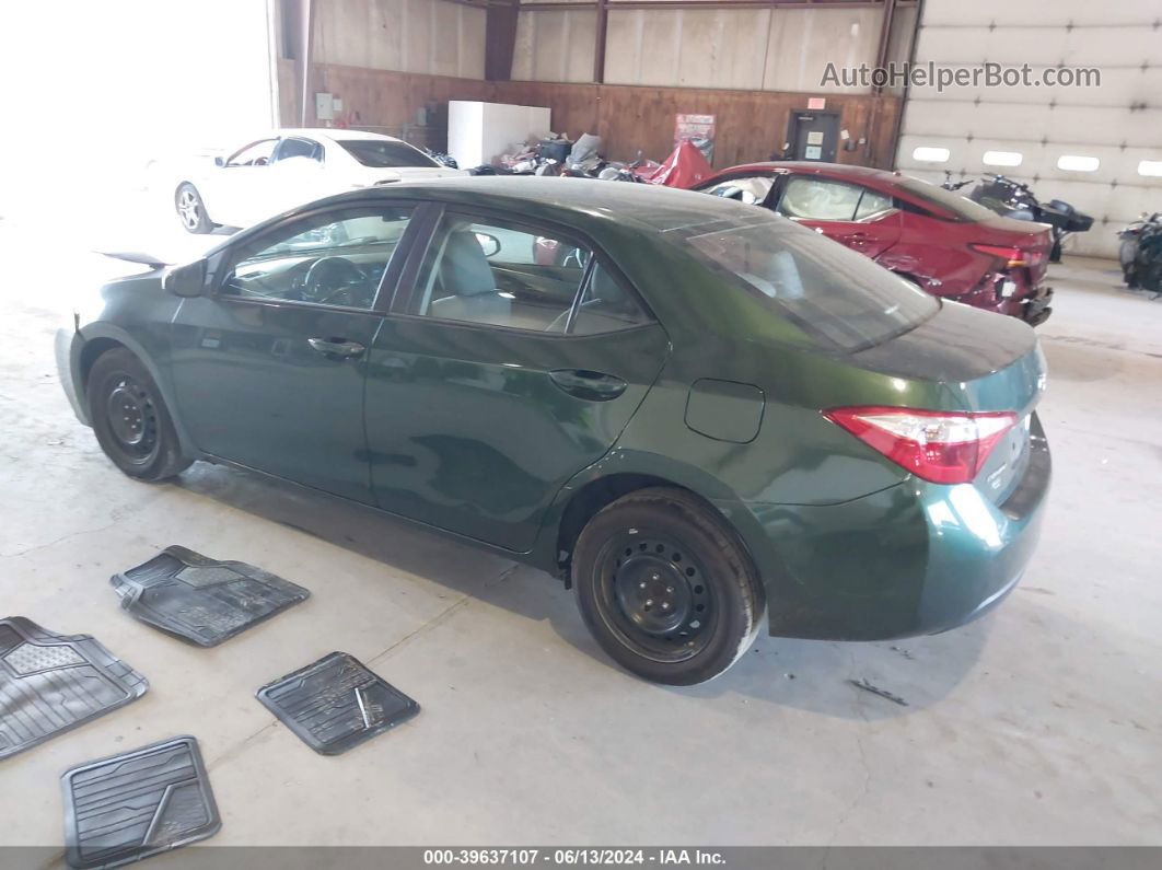 2015 Toyota Corolla Le Green vin: 2T1BURHEXFC355497