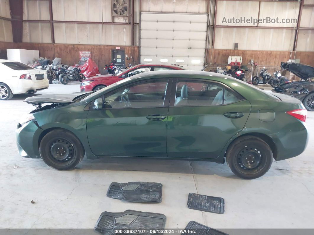 2015 Toyota Corolla Le Green vin: 2T1BURHEXFC355497