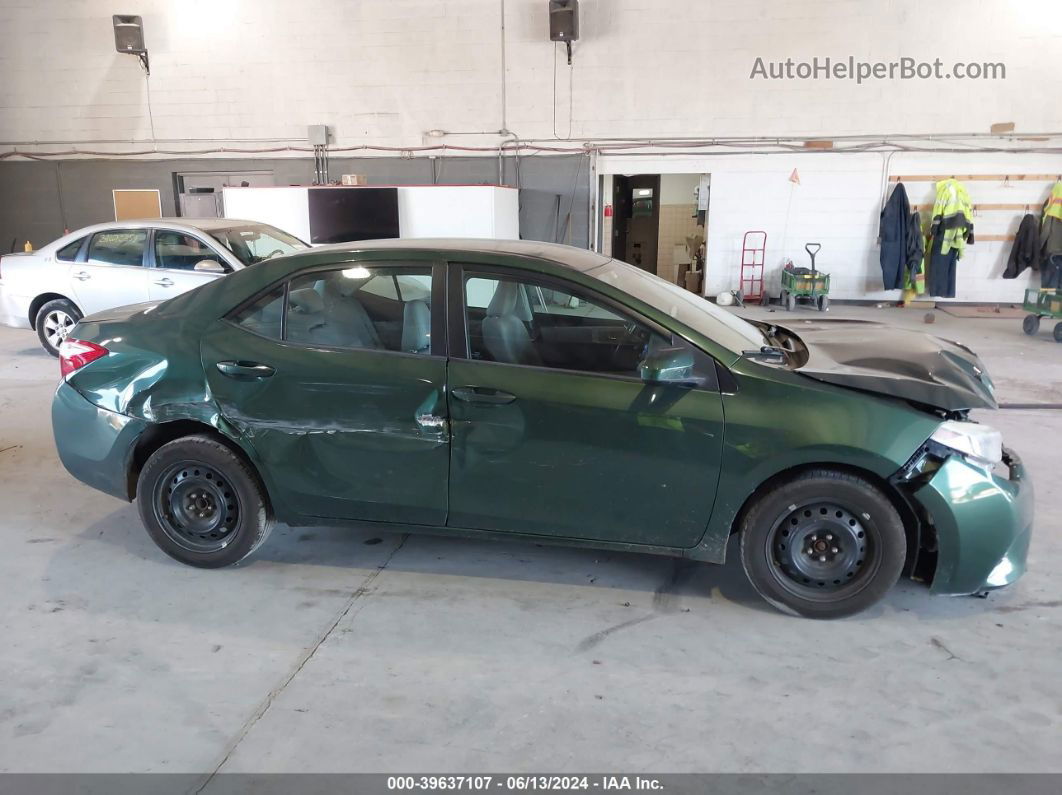 2015 Toyota Corolla Le Green vin: 2T1BURHEXFC355497