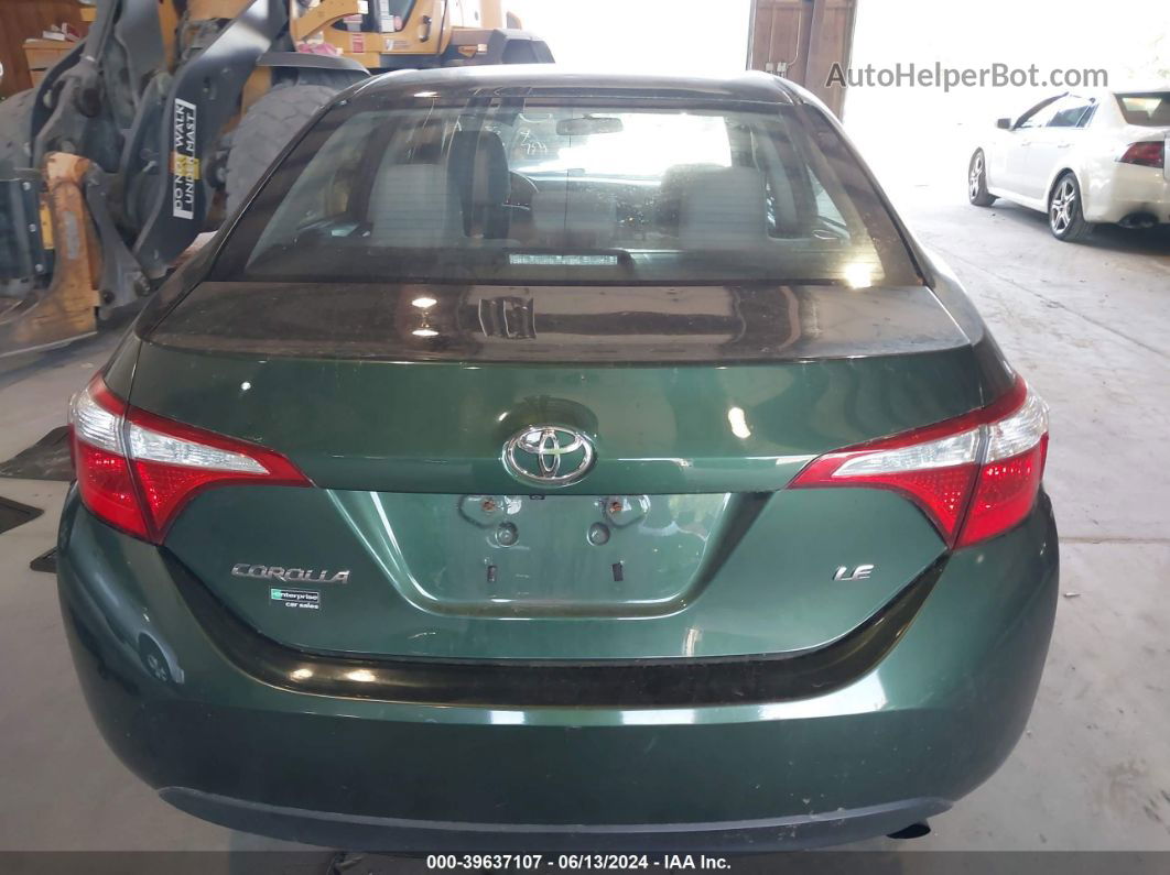 2015 Toyota Corolla Le Green vin: 2T1BURHEXFC355497