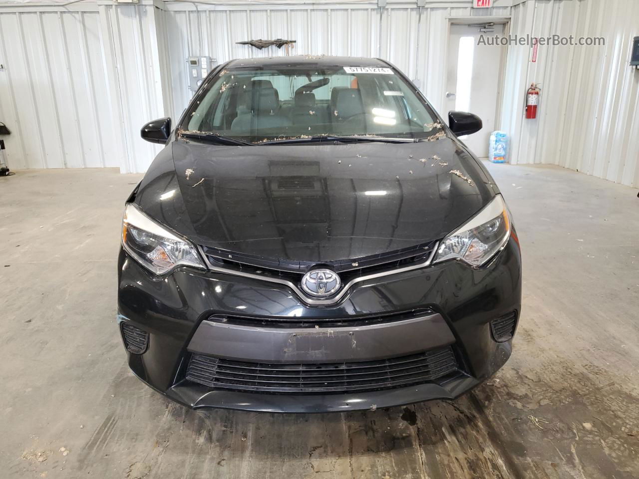 2015 Toyota Corolla L Black vin: 2T1BURHEXFC365530