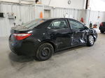 2015 Toyota Corolla L Black vin: 2T1BURHEXFC365530