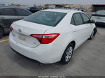 2015 Toyota Corolla Le White vin: 2T1BURHEXFC373076