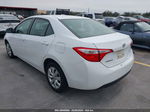 2015 Toyota Corolla Le White vin: 2T1BURHEXFC373076