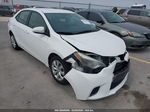 2015 Toyota Corolla Le White vin: 2T1BURHEXFC373076