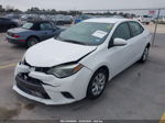 2015 Toyota Corolla Le White vin: 2T1BURHEXFC373076