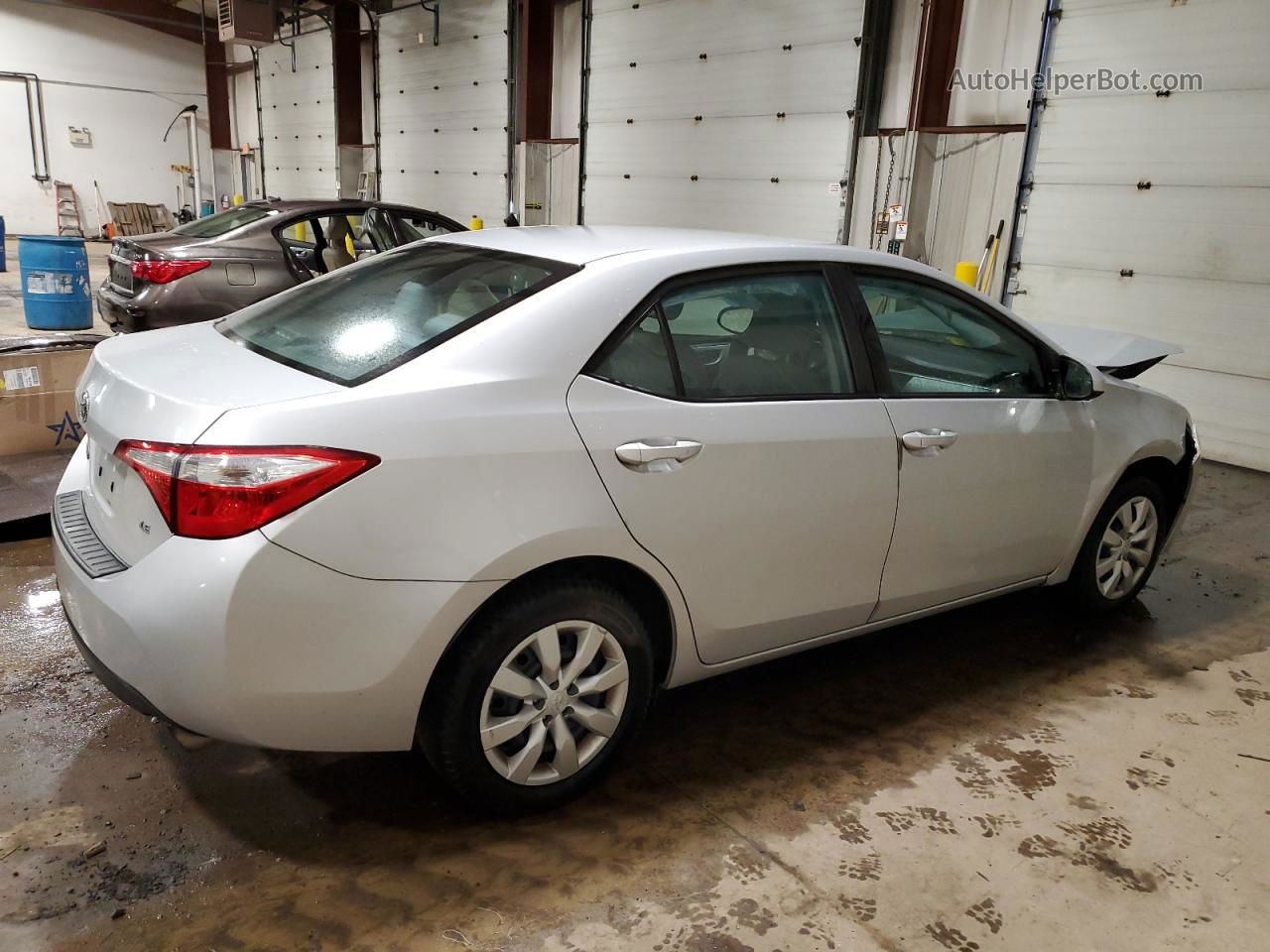 2015 Toyota Corolla L Silver vin: 2T1BURHEXFC374101