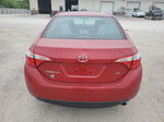 2015 Toyota Corolla L Red vin: 2T1BURHEXFC382456