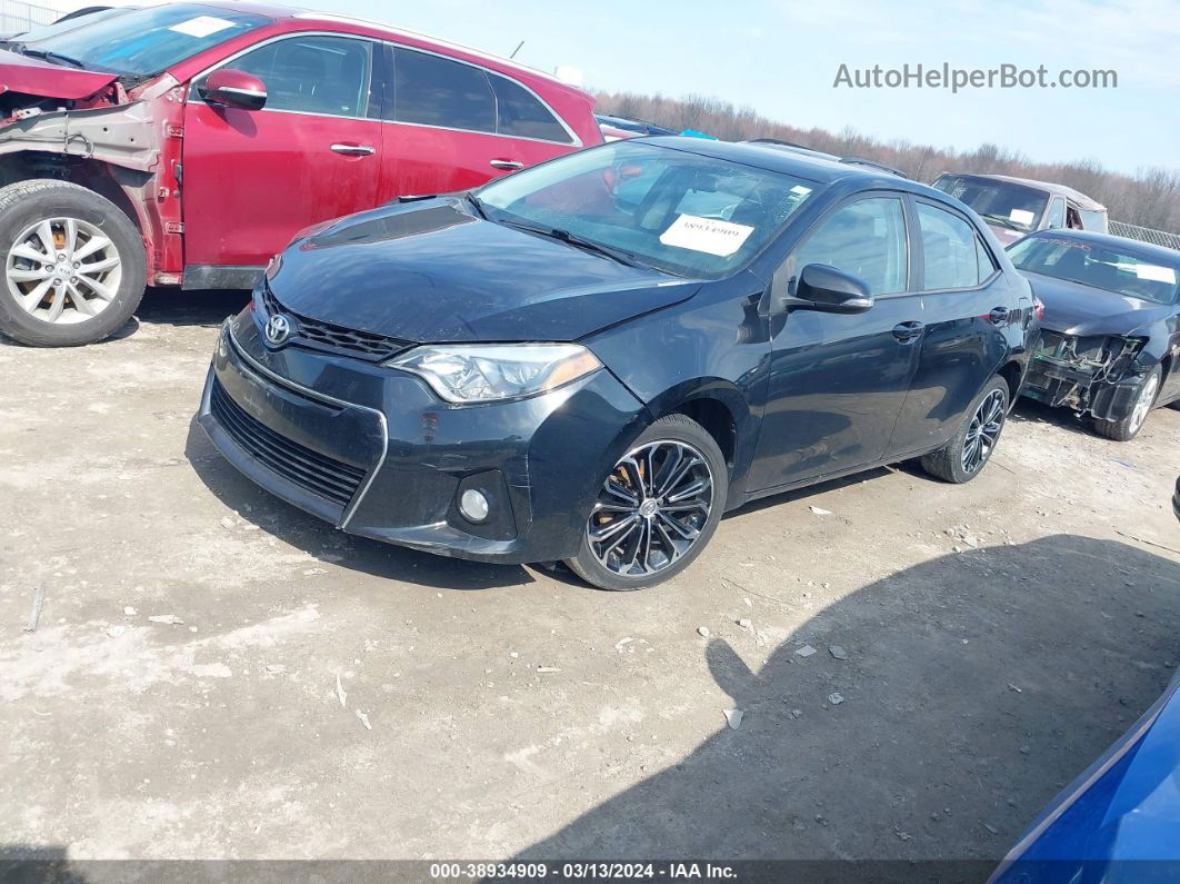 2015 Toyota Corolla S Premium Black vin: 2T1BURHEXFC391500