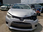 2015 Toyota Corolla L Silver vin: 2T1BURHEXFC400910