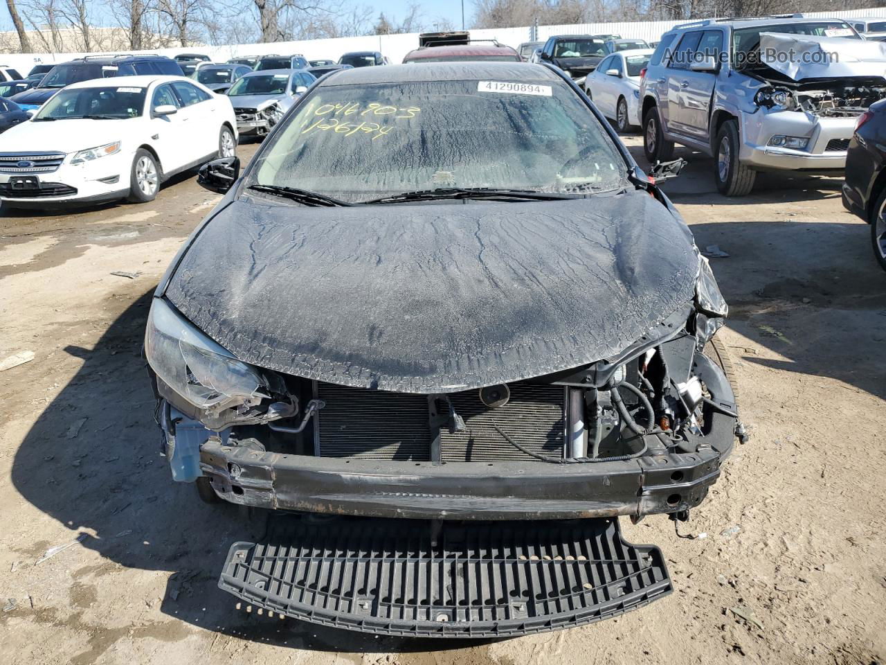 2015 Toyota Corolla L Black vin: 2T1BURHEXFC412247