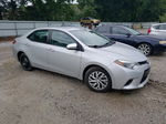 2015 Toyota Corolla L Silver vin: 2T1BURHEXFC417402