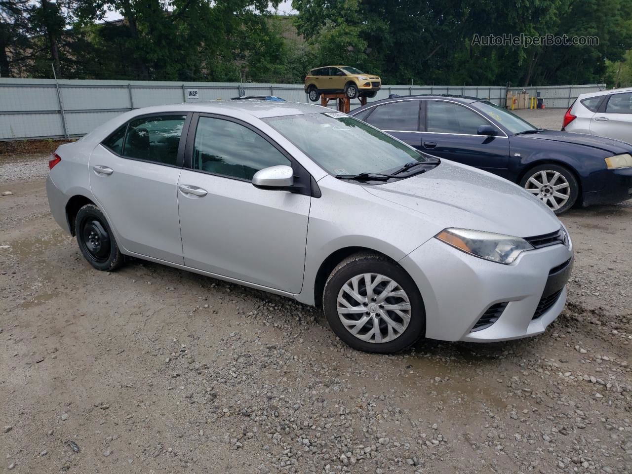 2015 Toyota Corolla L Silver vin: 2T1BURHEXFC417402